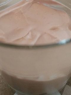 Una foto de Mousse de frambuesa
