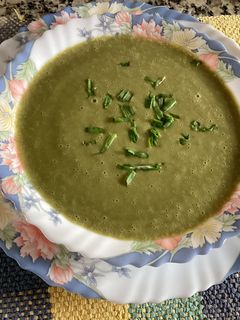 Una foto de Crema de espinacas