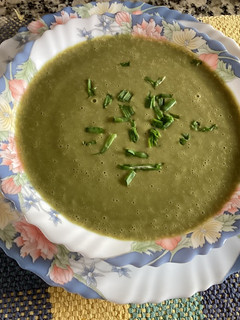Una foto de Crema de espinacas