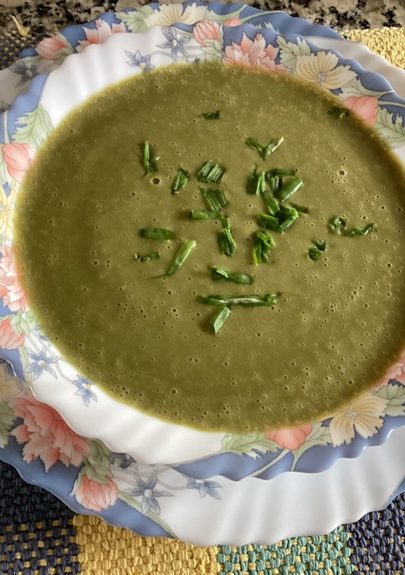 Una foto de Crema de espinacas