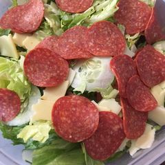 A picture of Leftover subs ingredients.