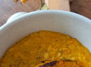 Una foto di zucca yogurt