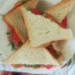 A picture of Bread omelette sandwich #authormarathon#.