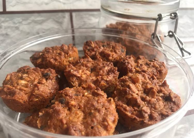 Resep @GURIH Cookies oat &amp; chocochip ide kue sehari hari
