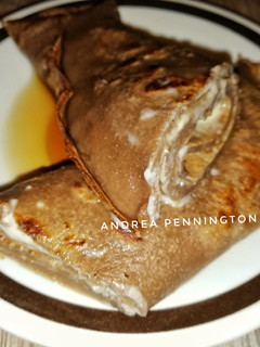 Una foto de Crepe de café
