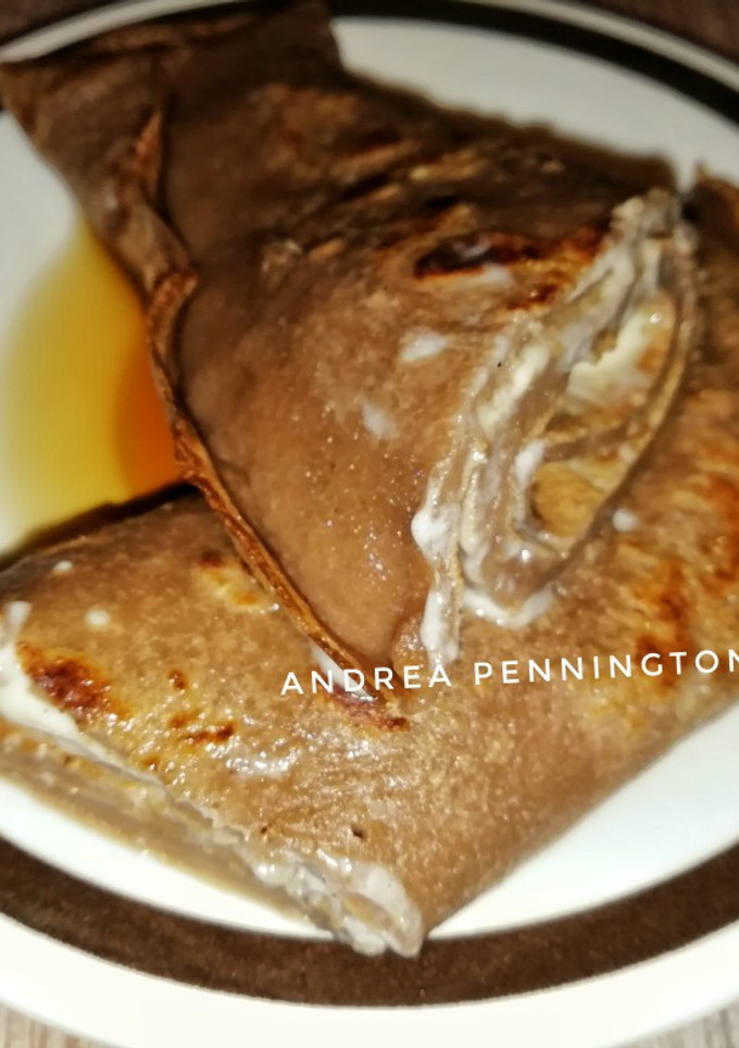 Una foto de Crepe de café