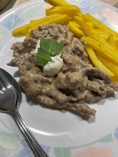 عکسی از دستور بیف استراگانف ‏🇷🇺🥩‏ Beef stroganoff‏