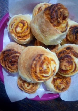 صورة لوصفة رول البيتزا والطاووق