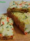 Plumcake al forno di riso con formaggi e verdure
