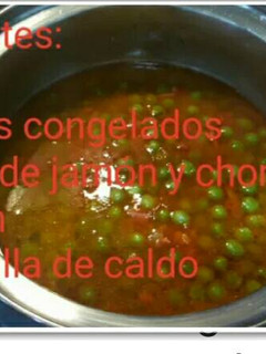 Una foto de Guisantes con Jamón