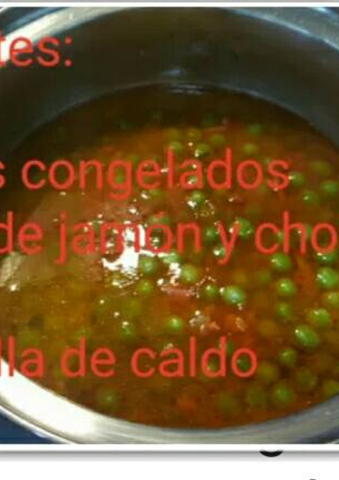 Una foto de Guisantes con Jamón
