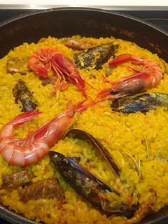 Una foto de Arroz y marisco sin fumet ni base de pescado