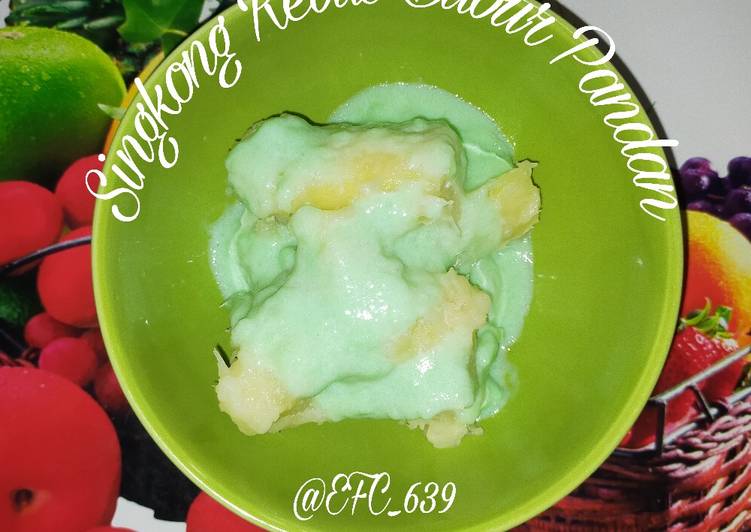 Masakan Populer Singkong Rebus Bubur Pandan with Fiber Creme Enak dan Sehat