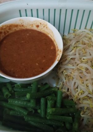 Foto resep Sambal Pecel Dan Sayur