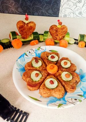 A picture of Chana Heart Veg Platter.