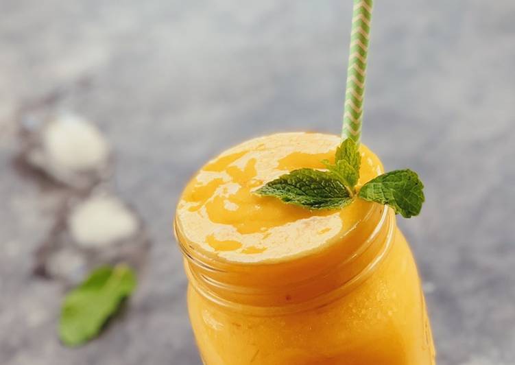 Simple Way to Prepare Homemade Mango Smoothie