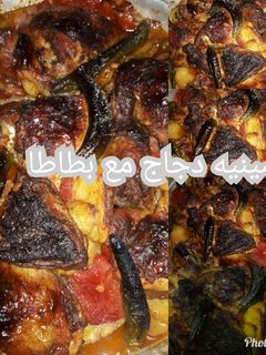 صورة لوصفة صينيه دجاج مع بطاطا