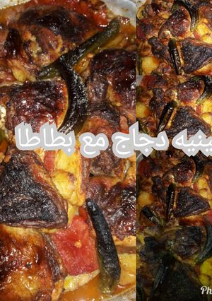 صورة لوصفة صينيه دجاج مع بطاطا
