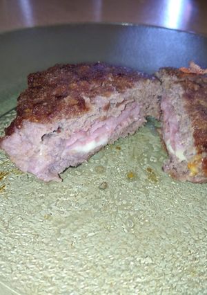 Una foto de Hamburguesas rellenas