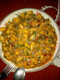 Plantain  porriage with utazi leaves