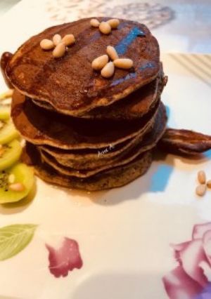 Zdjęcie przepisu Bananowo-makowe placki a’la pancakes.