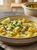 Coconut Curry Cabbage & Cauliflower Soup