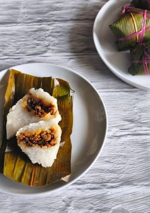 Foto resep Bacang Ketan Isi Ayam Kecap