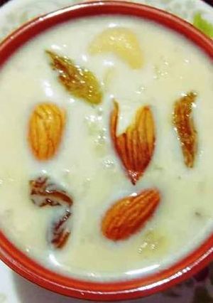 A picture of Potato kheer.
