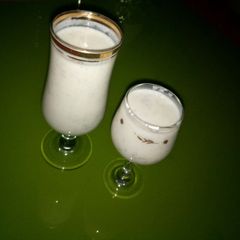 My home made yogurt with fura A picture of My home made yogurt with fura.