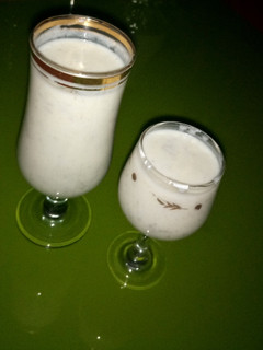 A picture of My home made yogurt with fura.