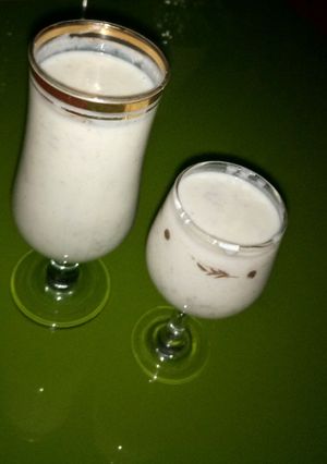 A picture of My home made yogurt with fura.