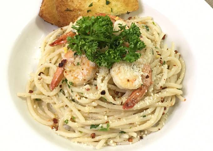 Recipe of Speedy Shrimp Aglio Olio