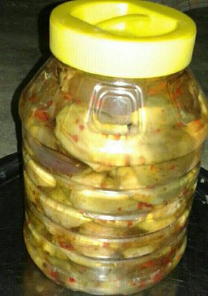 صورة لوصفة طريقة صنع المكدوس