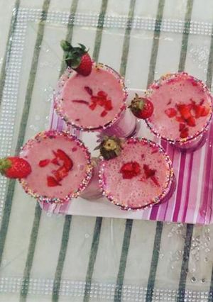 A picture of Strawberry milkshake.