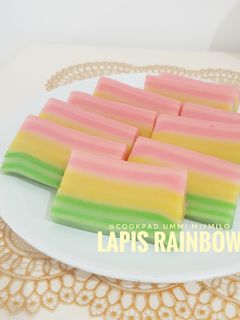 Foto resep Lapis Beras Rainbow