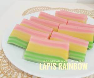 Cara Memasak Cepat Lapis Beras Rainbow Sedap Nikmat