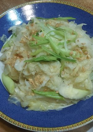 三蒜高麗菜 的食譜成品照片