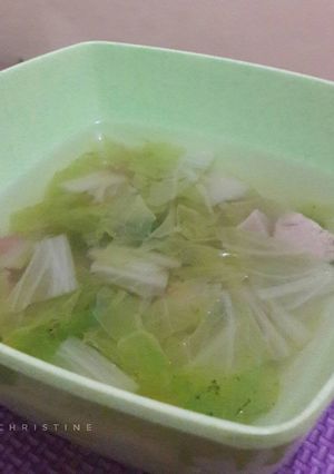 Foto resep Sayur Sawi Bakso Simple