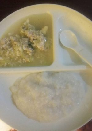 Foto resep MPASI 8,5 bulan - Nasi Tim dengan labu siam kuah