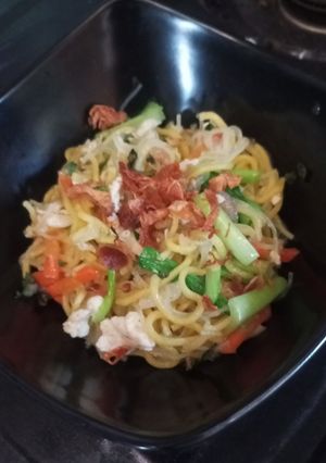 Foto resep Combo bihun mi telur