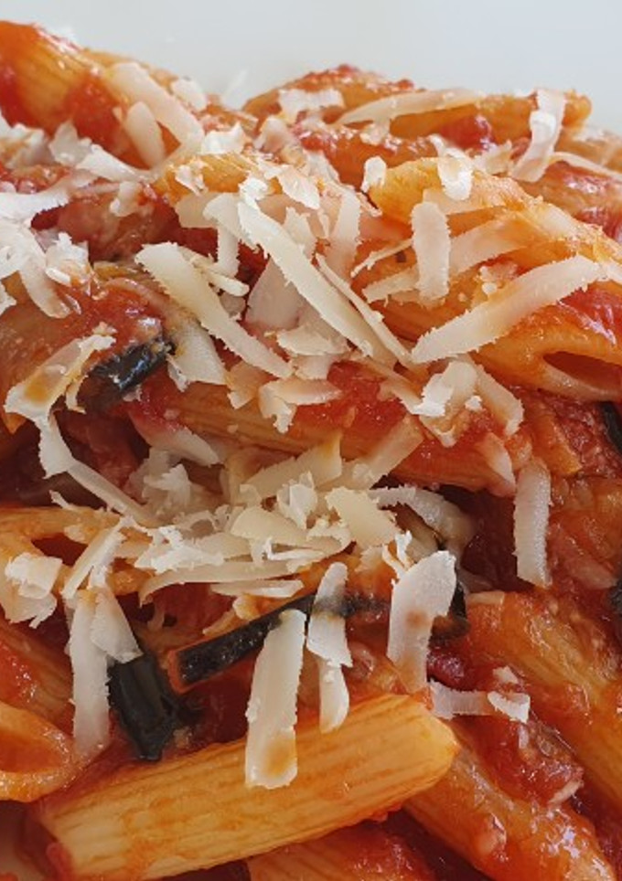 Una foto de Penne alla Norma