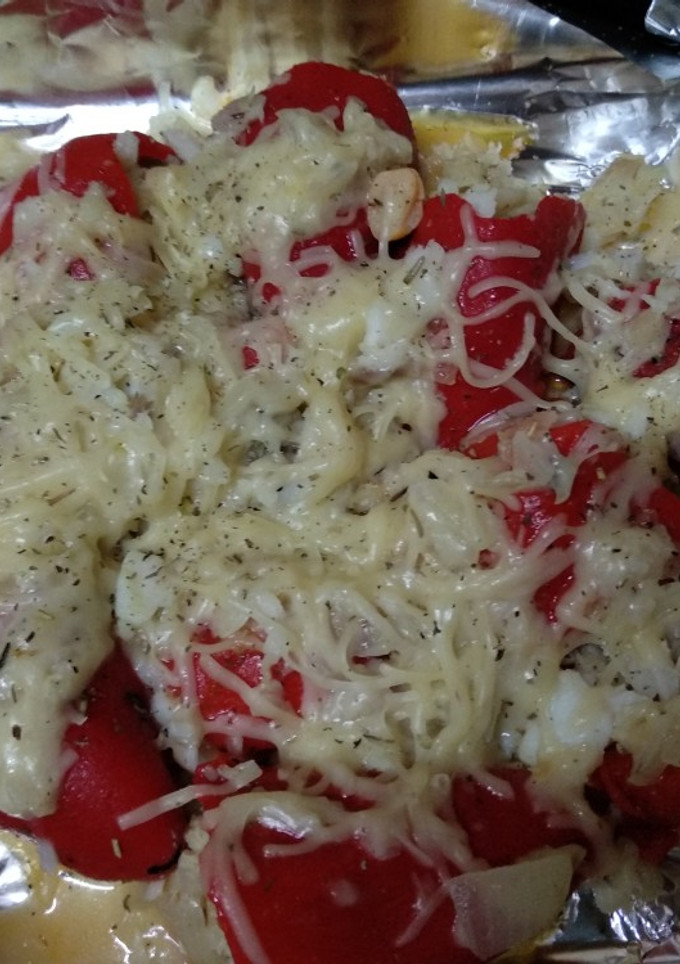 Una foto de Pimientos rellenos de bacalao