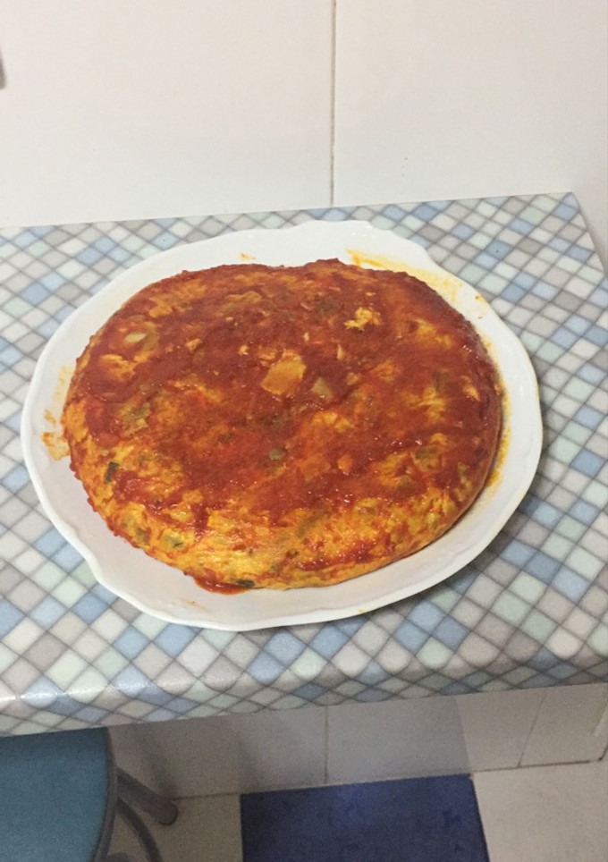 Una foto de Tortilla de la huerta