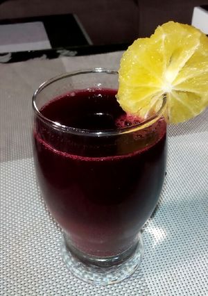 A picture of Beetroot juice.