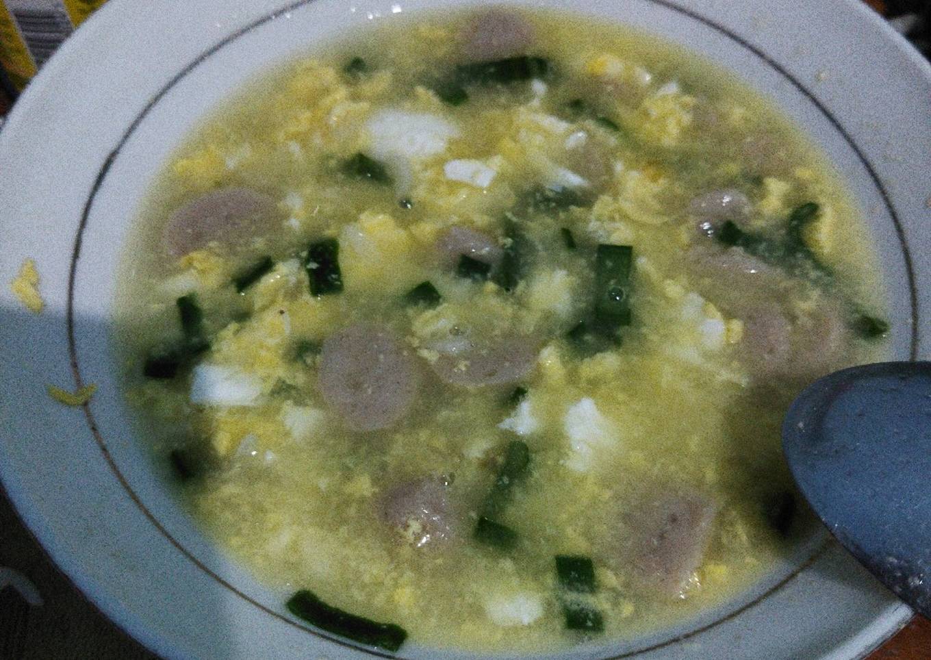 Sop telur baso sederhana