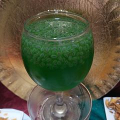 Basil seed juice A picture of Basil seed juice.