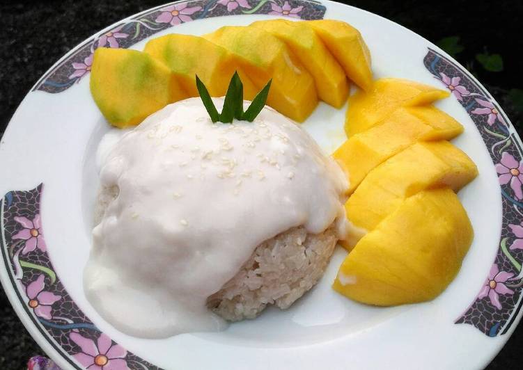 Resep Manggo sticky rice Anti Gagal