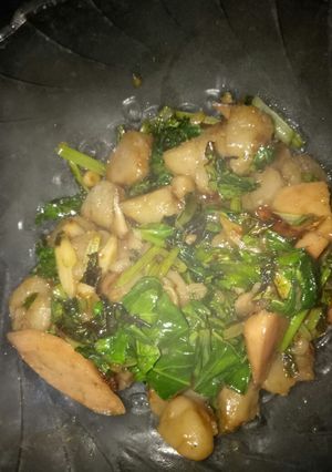 Foto resep Oseng Sawi Sosis Bakso