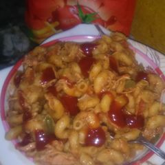 A picture of Sweet and Sour Chicken Vegetable Macroni.