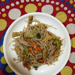A picture of Veggies Spaghetti.